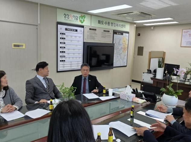 경기도의회 이석균 의원, '천마홀' 개선 사업 관련 정담회 개최,