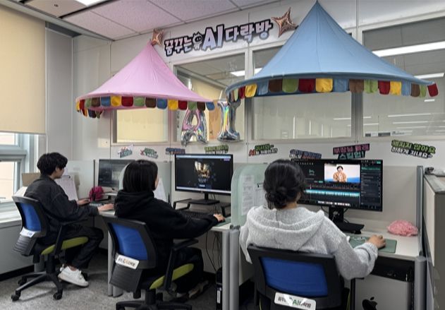 KTV 온라인콘텐츠부에 자리한 AI활용 콘텐츠 제작 실험실 ‘꿈꾸는 AI 다락방’.