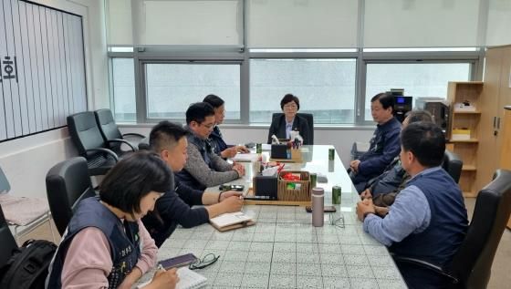 경기도의회 박옥분 의원, 건설노조 수도권남부지역본부와 정담회 개최