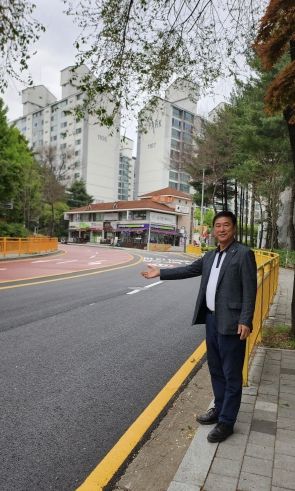 이택수 경기도의원, 지역구 도로 재포장공사 현장 점검