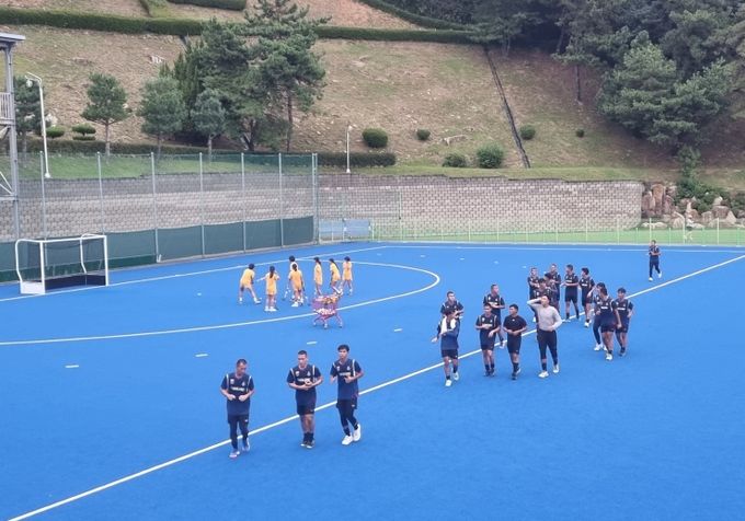 태국 남녀 하키 국가대표팀 김해서 전지훈련