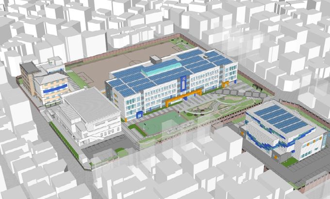 ‘수성고 그린스마트스쿨 임대형 민자사업’ 조감도
