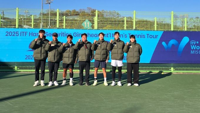 김포시청 테니스팀 단체사진