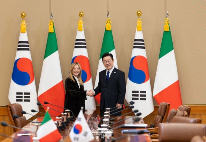 한·이탈리아 정상회담 확대회담(청와대)
