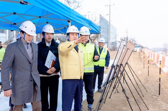 오산시, 경부선철도 횡단도로 개설공사 현장점검