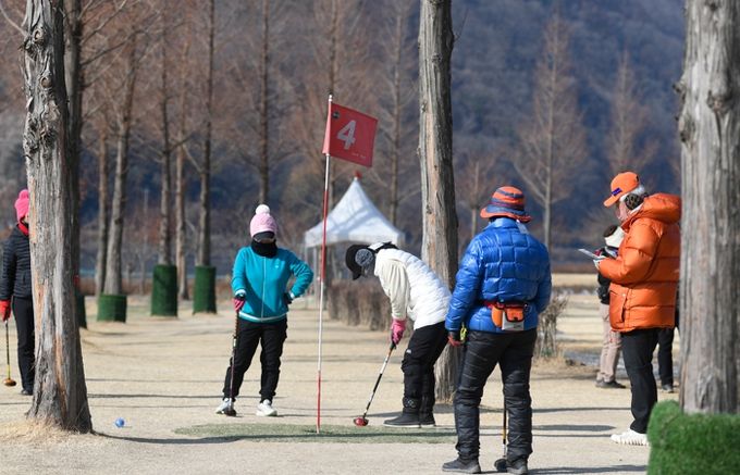 지난해 2월 열린 2025 시즌 오픈 전국 파크골프 대회 전경