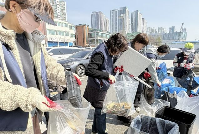 수원시 팔달구 화서2동, '꽃뫼 에코단'과 함께 새봄맞이 환경정비